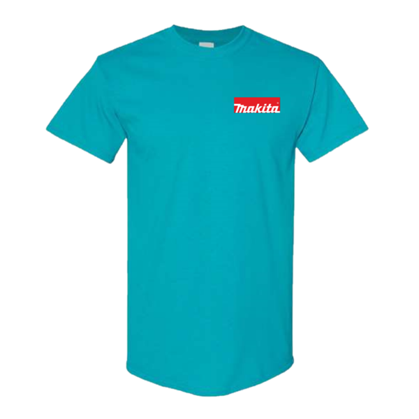 Teal Customizable Adult Cotton Tee product image on white background