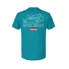 Teal Work Ready Tee back view