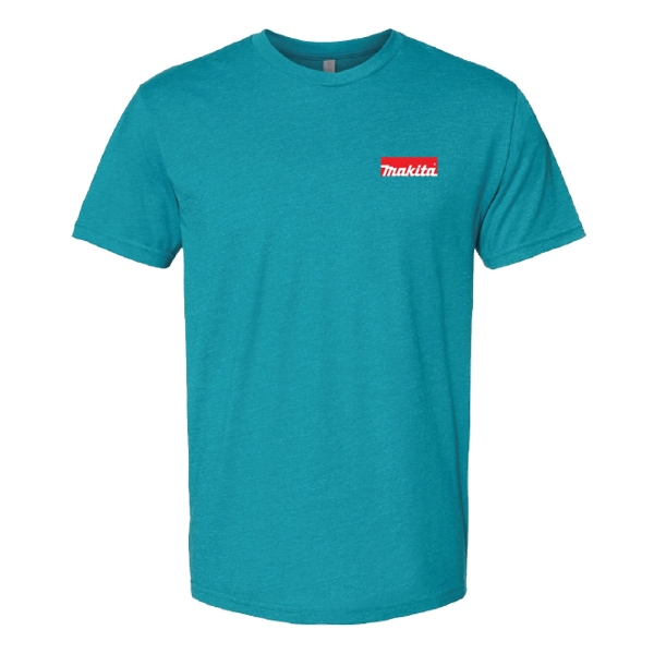 akita Teal Chest Logo Tee