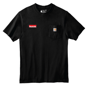 Makita Black Carhartt Tee product image on white background