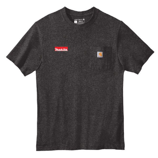 Makita Carbon Carhartt Tee Product Image on white background