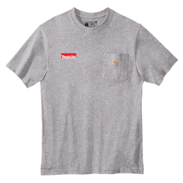 Makita Grey Carhartt Tee Product Image on white background