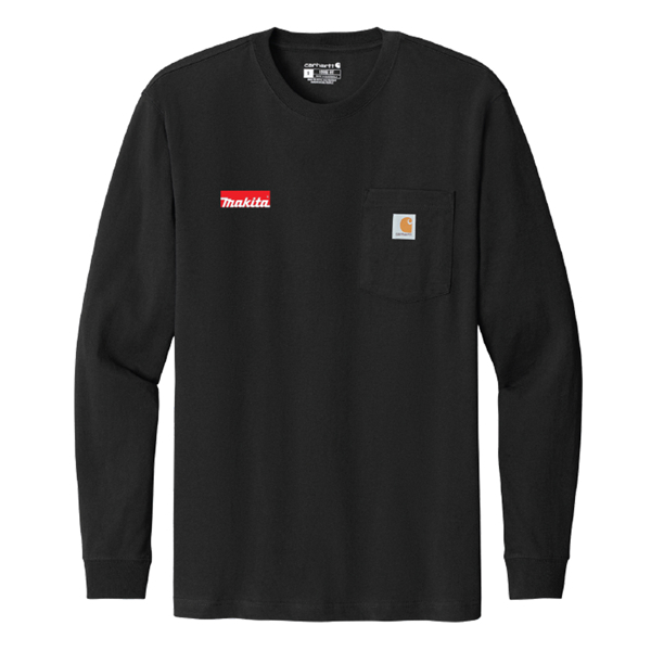 Makita Black Carhartt Long Sleeve product image on white background