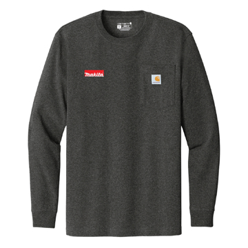 Makita Carbon Carhartt Long Sleeve Product Image on white background