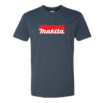 Midnight Work Ready Tee Product Image with Makita logo on the front